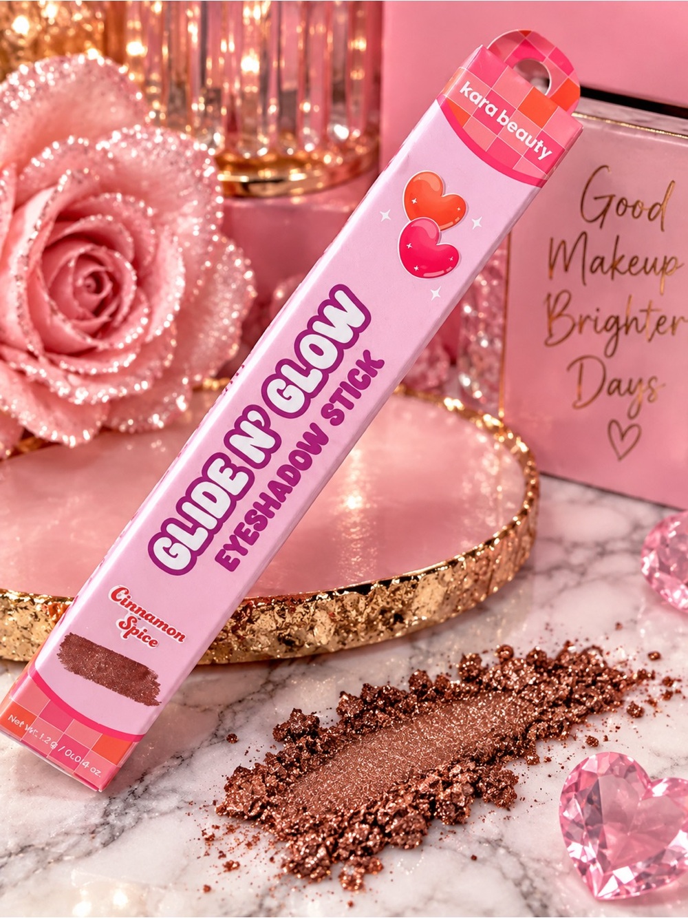 Kara Beauty Glide N' Glow Eyeshadow Stick - Cinnamon Spice